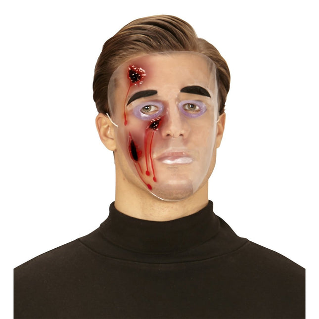Halloween Masker Bloedende Wond van Widmann koop je bij Partywinkel