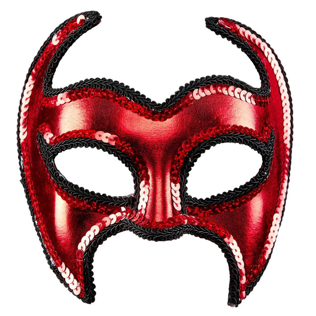 Halloween Masker Duivel Metallic van Widmann koop je bij Partywinkel