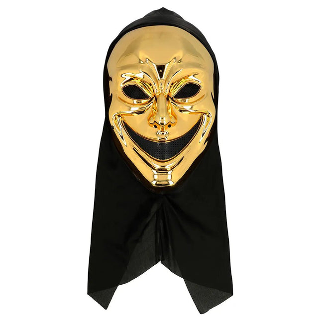 Halloween Masker Goud Killer - Partywinkel - 8712026723666