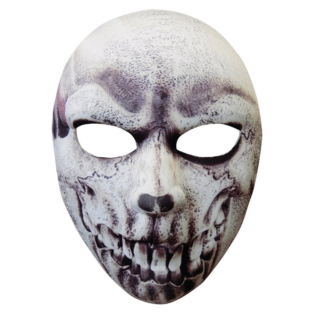 Halloween Masker Grijs Schedel van Widmann koop je bij Partywinkel