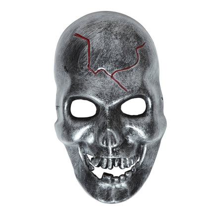 Halloween Masker Grijs Schedel Ijzer van Widmann koop je bij Partywinkel