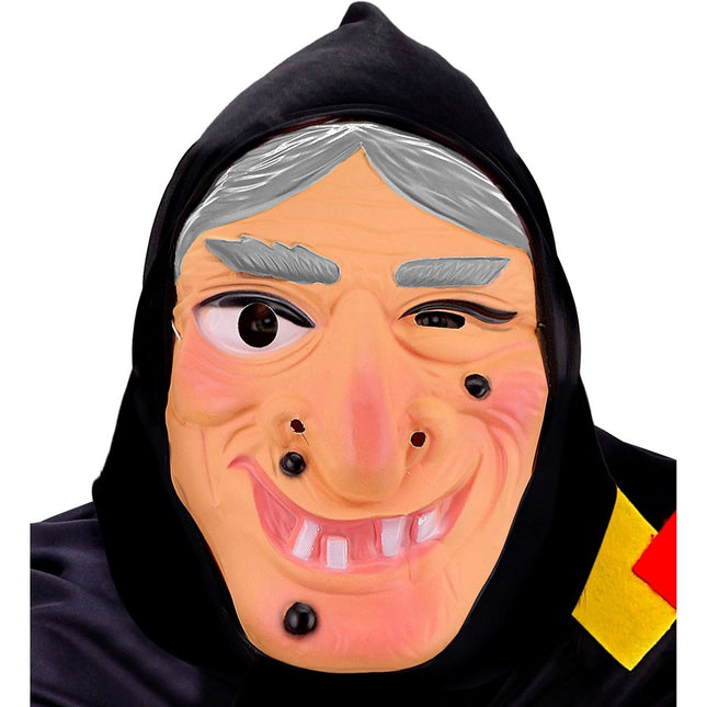 Halloween Masker Heks Met Hoofddoek van Widmann koop je bij Partywinkel