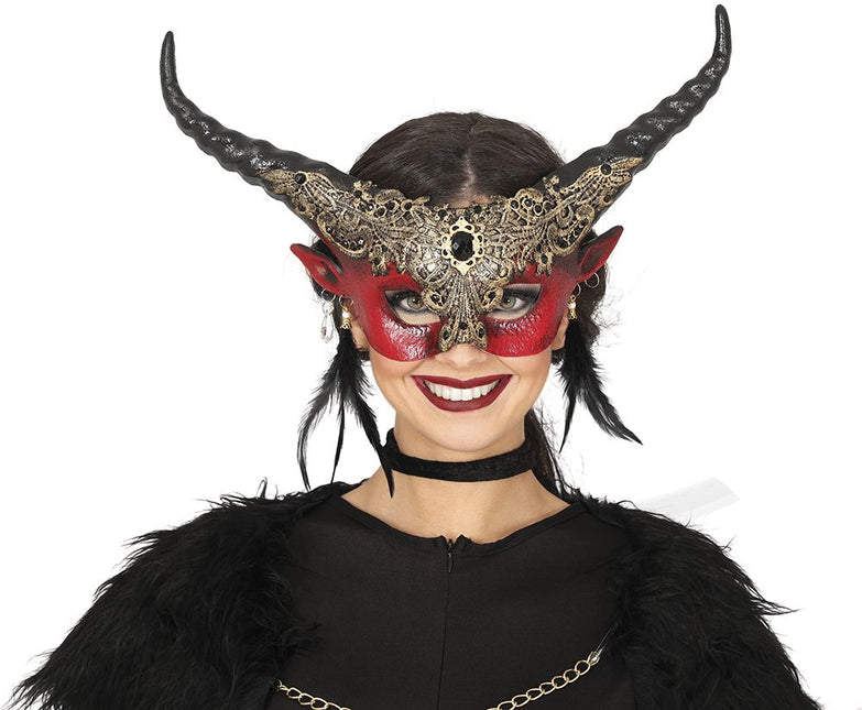 Halloween Masker Hoorns - Partywinkel - 8434077120699