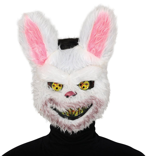 Halloween Masker Horror Konijn Met Vacht van Fiestas Guirca koop je bij Partywinkel
