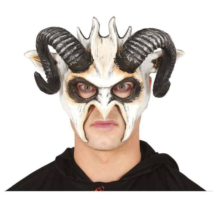 Halloween Masker Met Hoorns - Partywinkel - 8434077120682