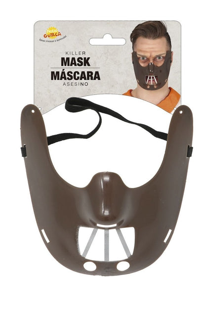 Halloween Mondmasker Bruin van Fiestas Guirca koop je bij Partywinkel