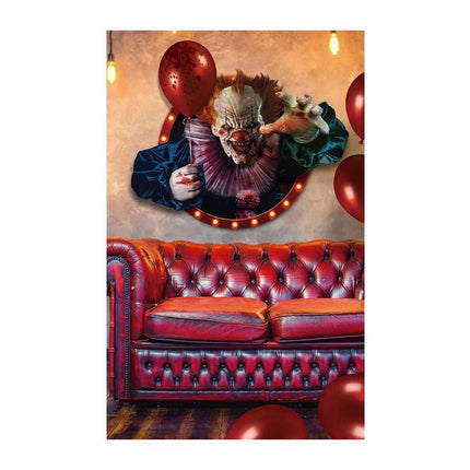 Halloween Muursticker Clown 80cm van Fiestas Guirca koop je bij Partywinkel