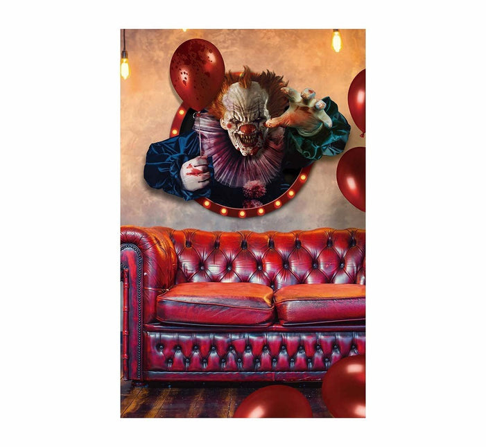 Halloween Muursticker Clown 80cm van Fiestas Guirca koop je bij Partywinkel