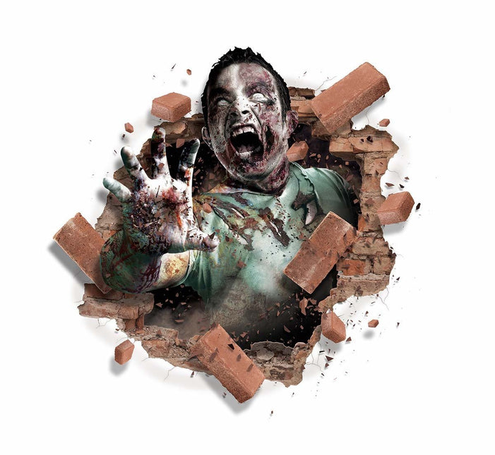 Halloween Muursticker Zombie 80cm van Fiestas Guirca koop je bij Partywinkel