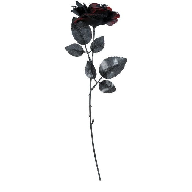 Halloween Nep Bloem Roos 40cm - Partywinkel - 8434077269411