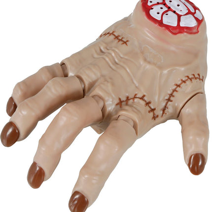 Halloween Nep Hand Beweegbaar Met Afstandsbediening 18cm van Fiestas Guirca koop je bij Partywinkel