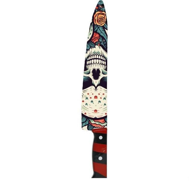 Halloween Nep Mes Schedel 37cm - Partywinkel - 8434077164501