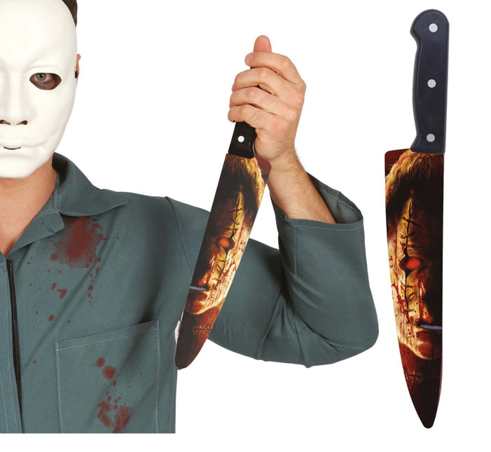Halloween Nep Mes Serie Killer 37cm - Partywinkel - 8434077164495