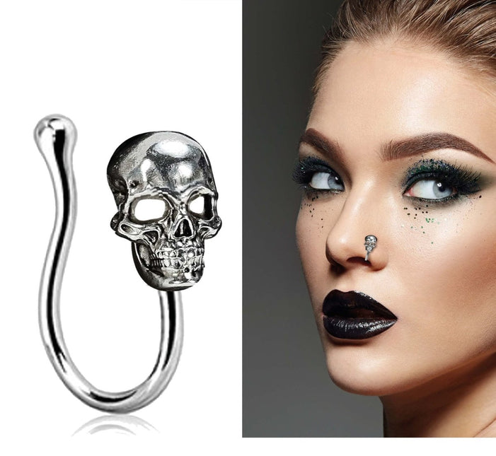 Halloween Nep Piercing Schedel - Partywinkel - 8434077269015