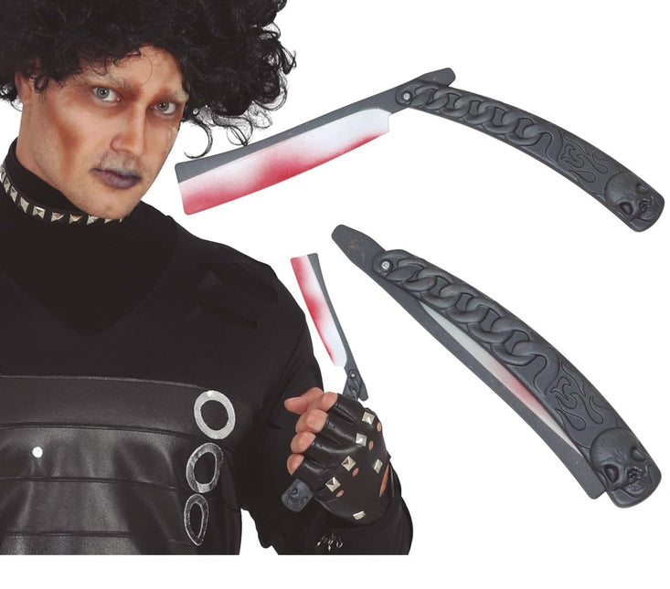 Halloween Nep Scheermes Bloed 30cm van Fiestas Guirca koop je bij Partywinkel