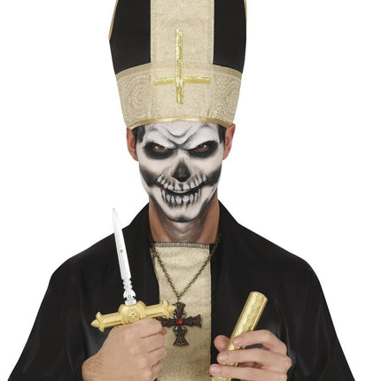 Halloween Nep Zwaard Dolk Kruis 26cm - Partywinkel - 8434077164440