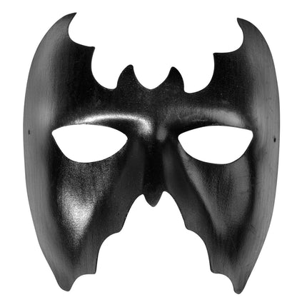 Halloween Oogmasker Zwart Vleermuis Leer van Widmann koop je bij Partywinkel