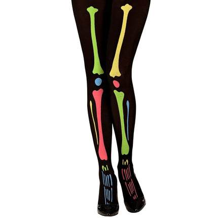 Halloween Panty Gekleurd Skelet van Widmann koop je bij Partywinkel