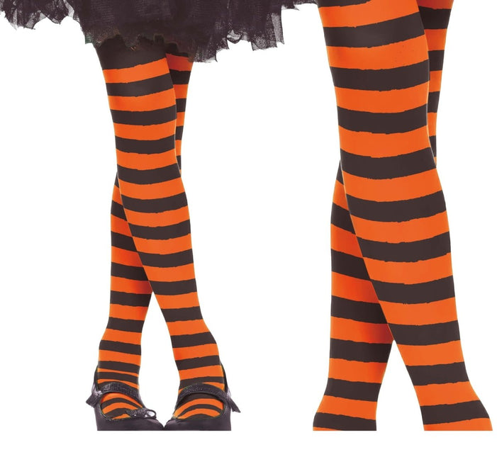 Halloween Panty Kind Zwart Oranje Gestreept van Fiestas Guirca koop je bij Partywinkel