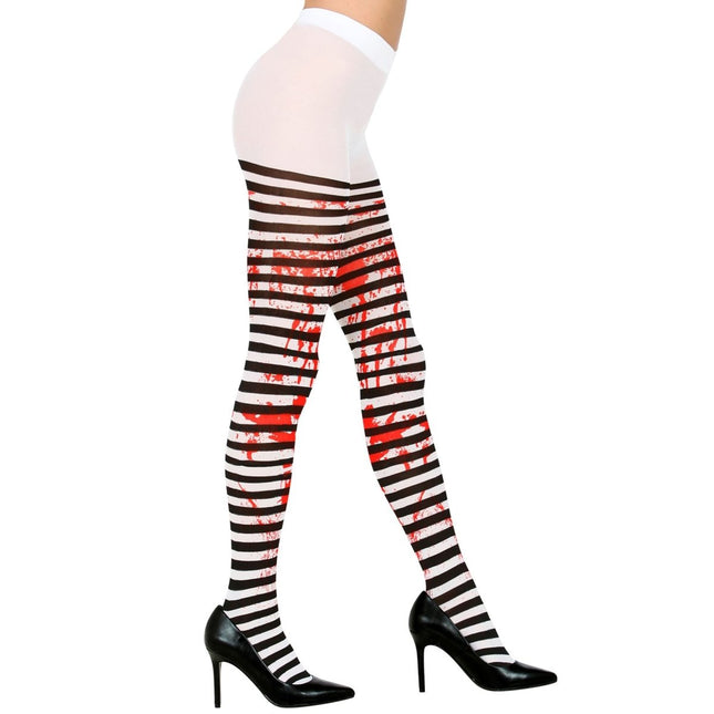 Halloween Panty Wit Zwart Bloed van Widmann koop je bij Partywinkel