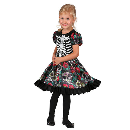 Halloween Pequena Calavera Kostuum Kind 3/4 jaar van Boland koop je bij Partywinkel