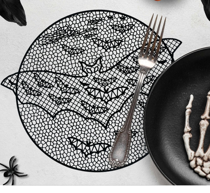 Halloween Placemats Vleermuis 40cm - Partywinkel - 8434077243121