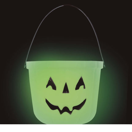 Halloween Pompoen Emmer Glow In The Dark van Fiestas Guirca koop je bij Partywinkel