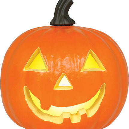 Halloween Pompoen Oranje Foam Met Licht 28cm van Fiestas Guirca koop je bij Partywinkel