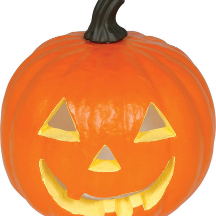 Halloween Pompoen Oranje Foam Met Licht 28cm van Fiestas Guirca koop je bij Partywinkel