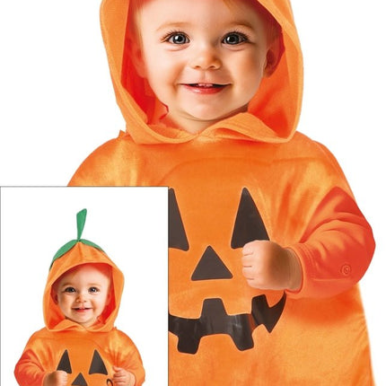 Halloween Poncho Baby Pompoen van Fiestas Guirca koop je bij Partywinkel