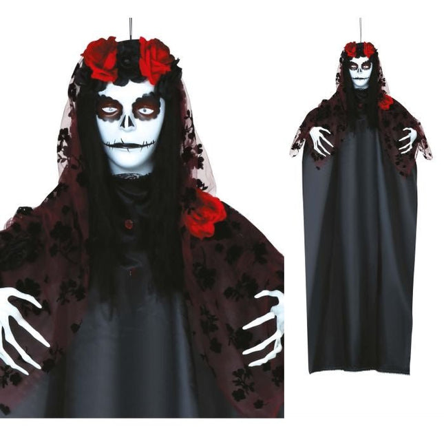 Halloween Pop Catrina Met Licht 1,55m - Partywinkel - 8434077249055