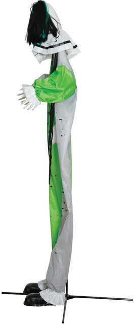 Halloween Pop Clown Met Licht, Geluid En Beweging 2,55m van Fiestas Guirca koop je bij Partywinkel