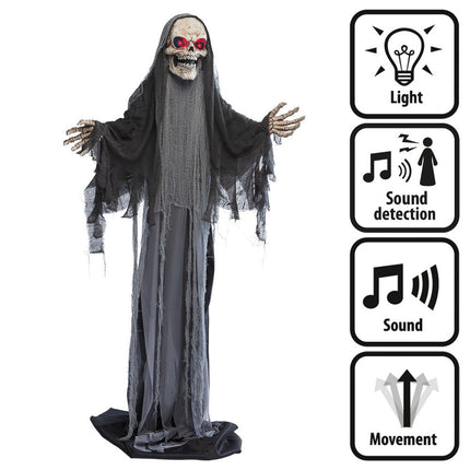 Halloween Pop Grijs Reaper 1,8m van Boland koop je bij Partywinkel