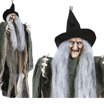 Halloween Pop Hangend Heks 50cm van Fiestas Guirca koop je bij Partywinkel