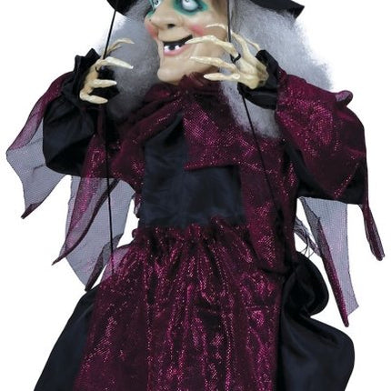 Halloween Pop Heks Op Schommel 1m van Fiestas Guirca koop je bij Partywinkel