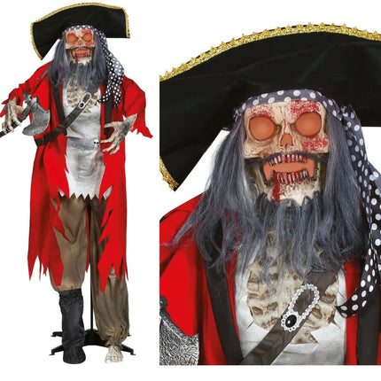Halloween Pop Piraat Met Licht, Geluid En Beweging 1,9m - Partywinkel - 8434077248584