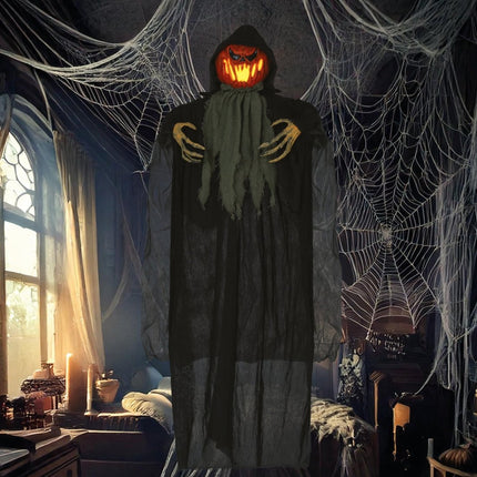 Halloween Pop Pompoen Met Licht 1,2m van Fiestas Guirca koop je bij Partywinkel