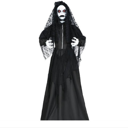 Halloween Pop Schoonmaakster Met Licht, Geluid En Beweging 1,7m - Partywinkel - 8434077248607