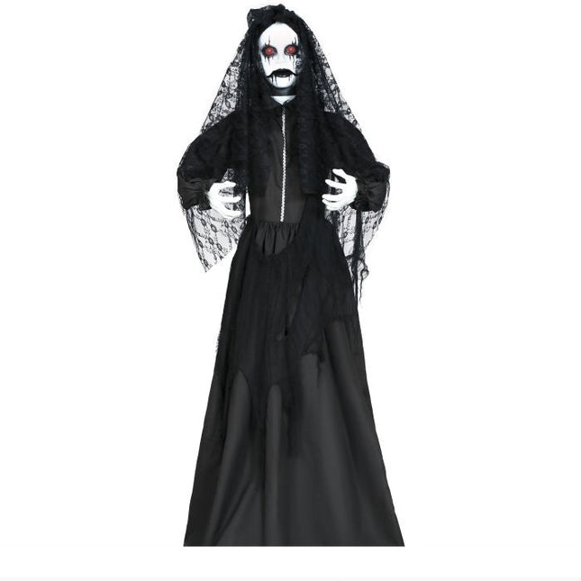 Halloween Pop Schoonmaakster Met Licht, Geluid En Beweging 1,7m - Partywinkel - 8434077248607