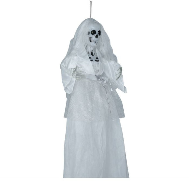 Halloween Pop Skelet Bruid Met Licht En Geluid 90cm - Partywinkel - 8434077248850