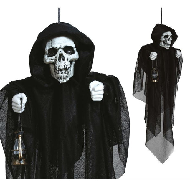 Halloween Pop Skelet Met Lantaarn 50cm - Partywinkel - 8434077248638