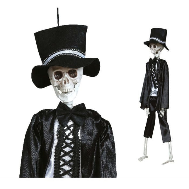 Halloween Pop Skelet Met Pak 40cm - Partywinkel - 8434077248669