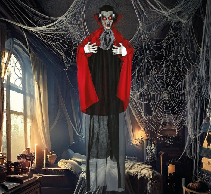 Halloween Pop Vampier Met Licht, Geluid En Beweging 1,8m van Fiestas Guirca koop je bij Partywinkel