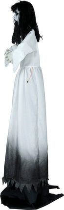 Halloween Pop Zombie Vrouw Met Licht, Geluid En Beweging 1,8m van Fiestas Guirca koop je bij Partywinkel