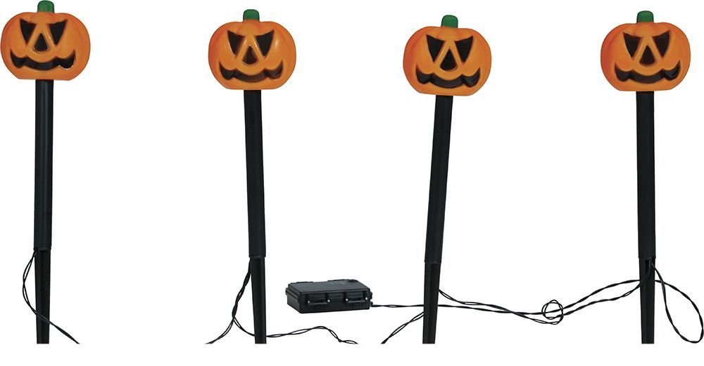 Halloween Priklamp 33cm 4st - Partywinkel - 8434077249895