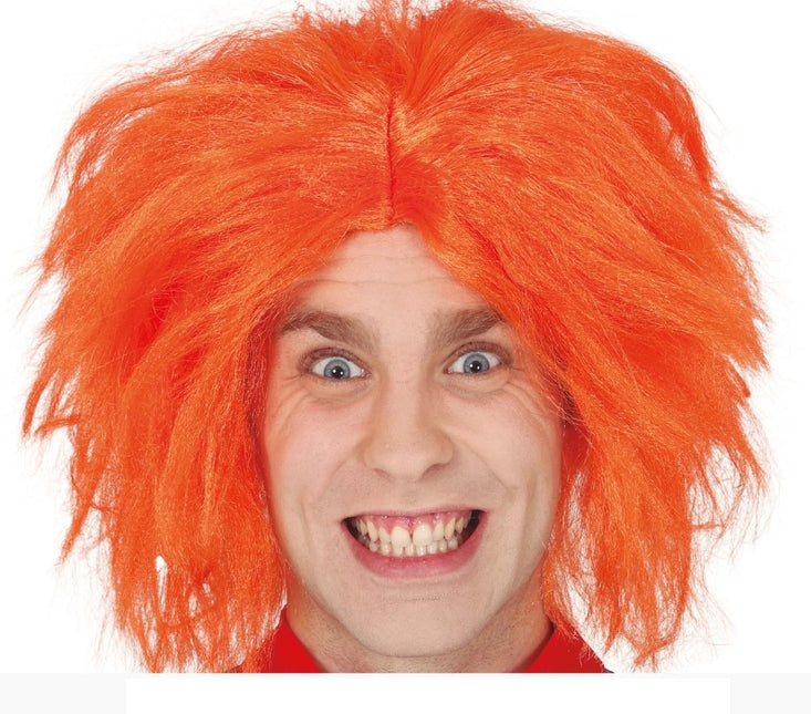 Halloween Pruik Oranje van Fiestas Guirca koop je bij Partywinkel