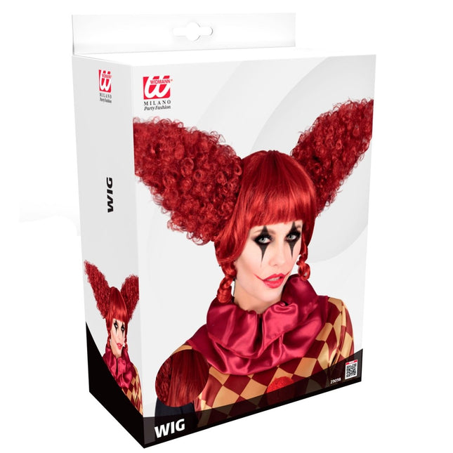 Halloween Pruik Rood Clown van Widmann koop je bij Partywinkel