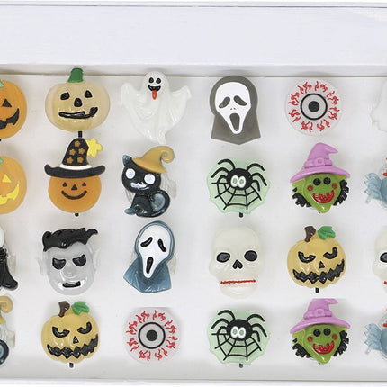 Halloween Ring 3cm 24st - Partywinkel - 8434077190586