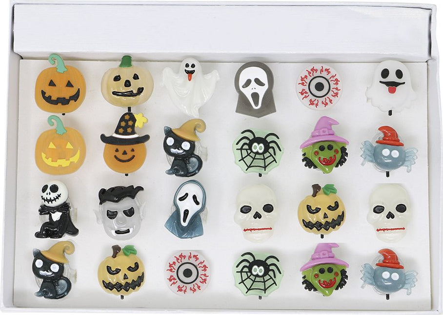 Halloween Ring 3cm 24st - Partywinkel - 8434077190586