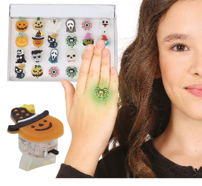 Halloween Ring 3cm 24st - Partywinkel - 8434077190586